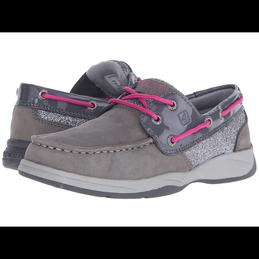 🍀 Sperry’s Intrepid Gray with Glitter! ✨